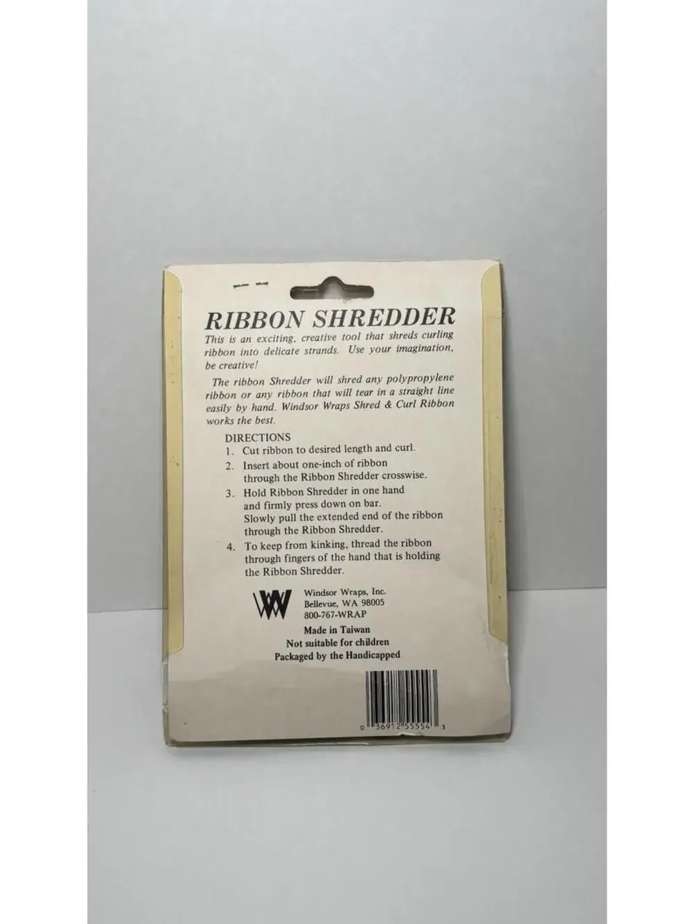 VINTAGE WINDSOR WRAPS INC HEAVY DUTY RIBBON SHREDDER UNOPENED NEW